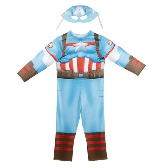 MARVEL Captain America Official Toddler Halloween Boys 2T - Picture 5 of 7